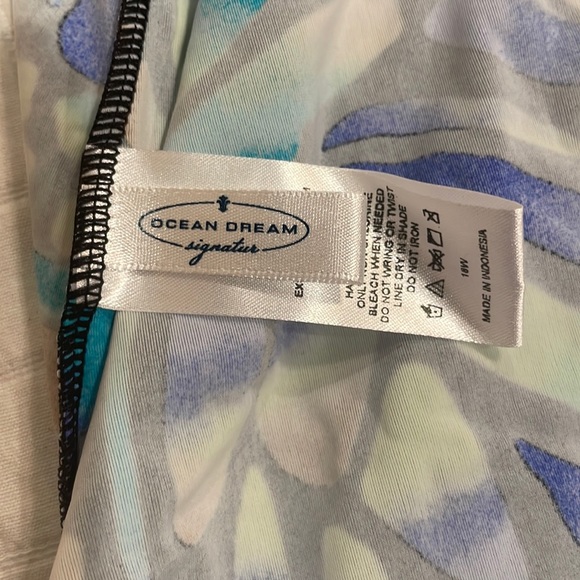 Ocean dreams signature butterfly tankini size 18W green purple turquoise nwts - Picture 12 of 13